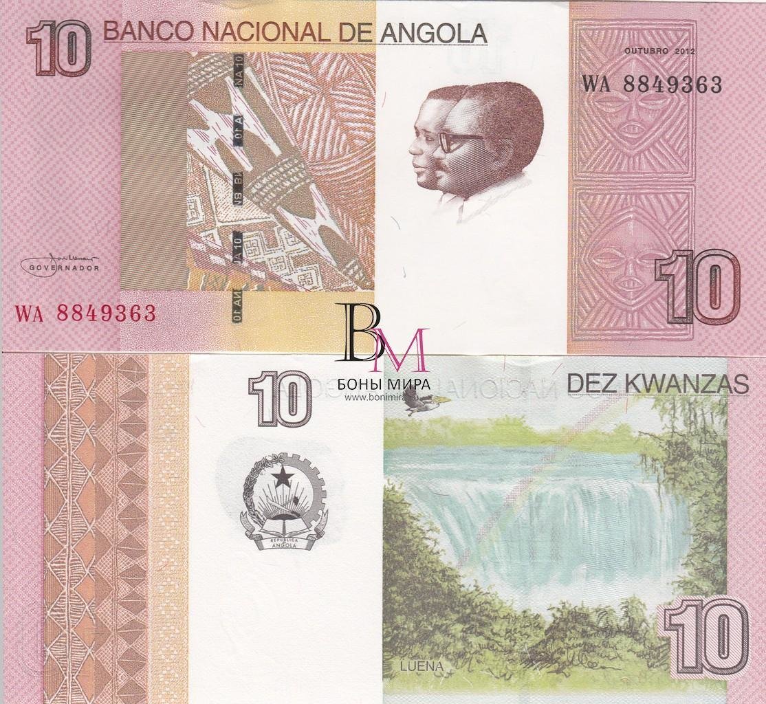 Ангола Банкнота 10 кванза 2012 UNC 