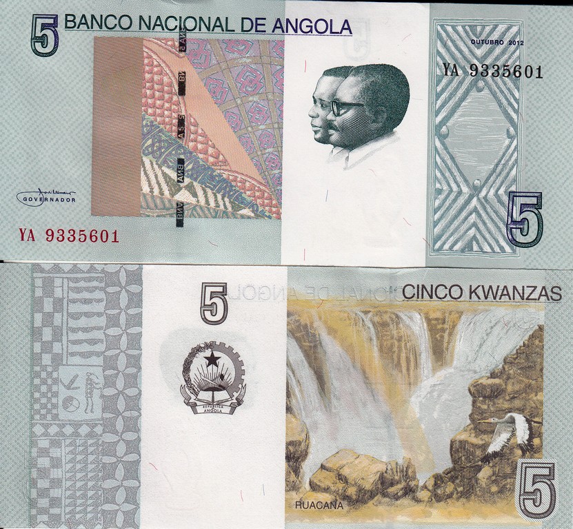 Ангола Банкнота 5 кванза 2012 UNC 