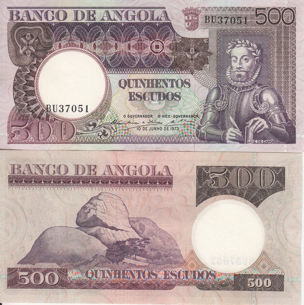 Ангола Банкнота 500 эскудо 1973 UNC