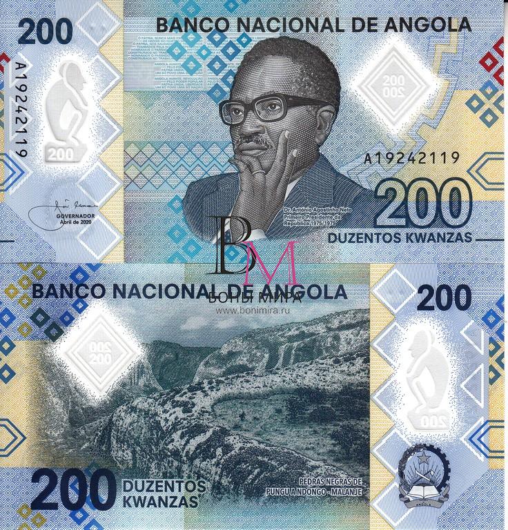 Ангола Банкнота 200 кванза 2020 UNC