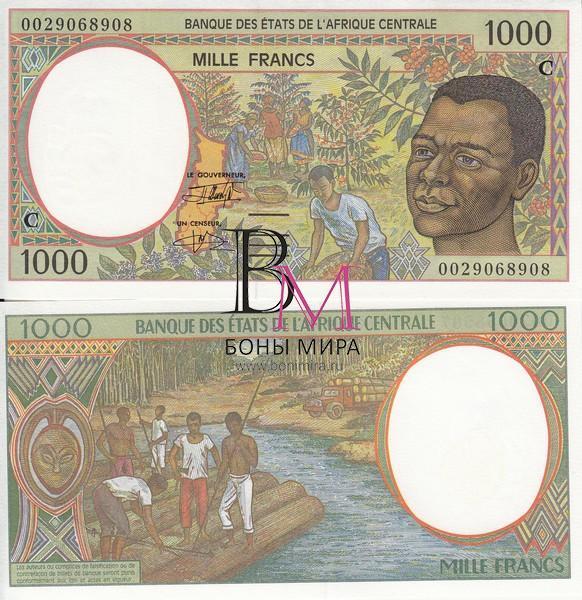 Центральная Африка Банкнота 1000 франков 1999 C UNC