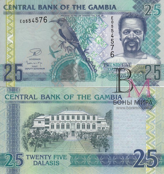 Гамбия Банкнота  25 даласи UNC