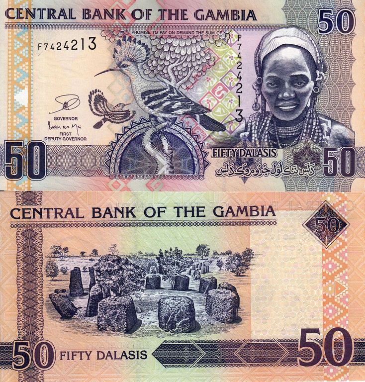 Гамбия Банкнота 50 даласи UNC