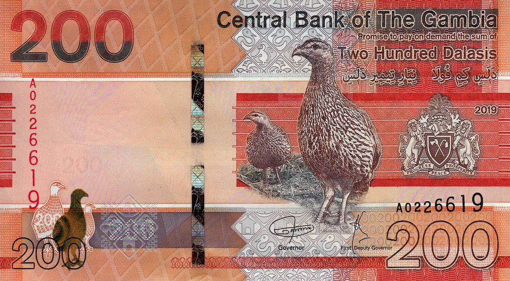 Гамбия  Банкнота 200 даласи 2019 UNC