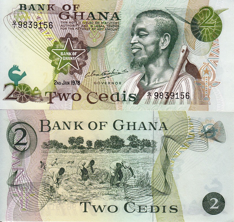 Гана Банкнота 1 седи 1978 UNC