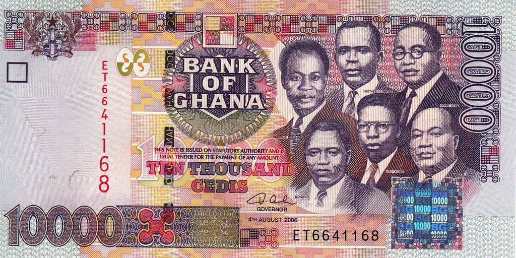 Гана Банкнота 10000 седи 2006 UNC P35c