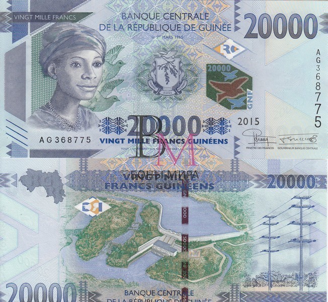 Гвинея Банкнота 20000 франков 2018 UNC