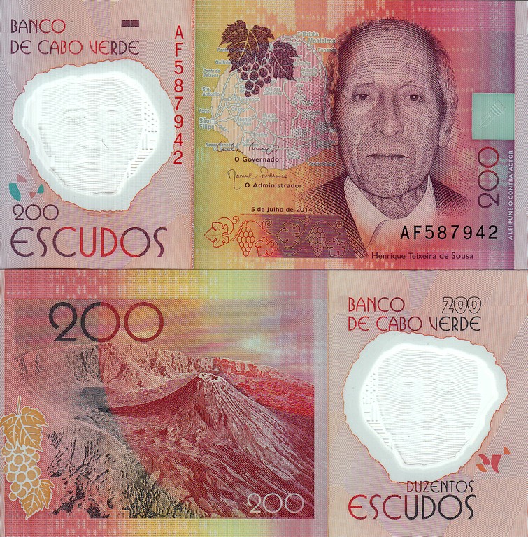 Кабо Верде Банкнота 200 эскудо 2014 UNC