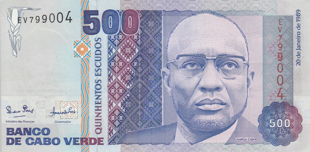 Кабо Верде Банкнота 500 эскудо 1989 UNC