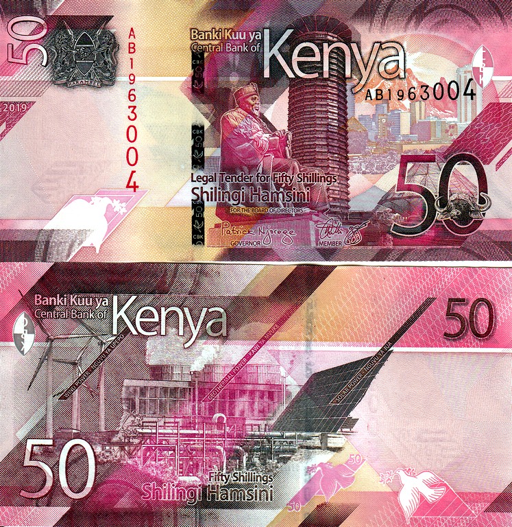 Кения Банкнота 50 шиллингов 2019 UNC 