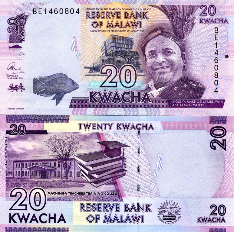 Малави Банкнота  20 квач 2012 UNC