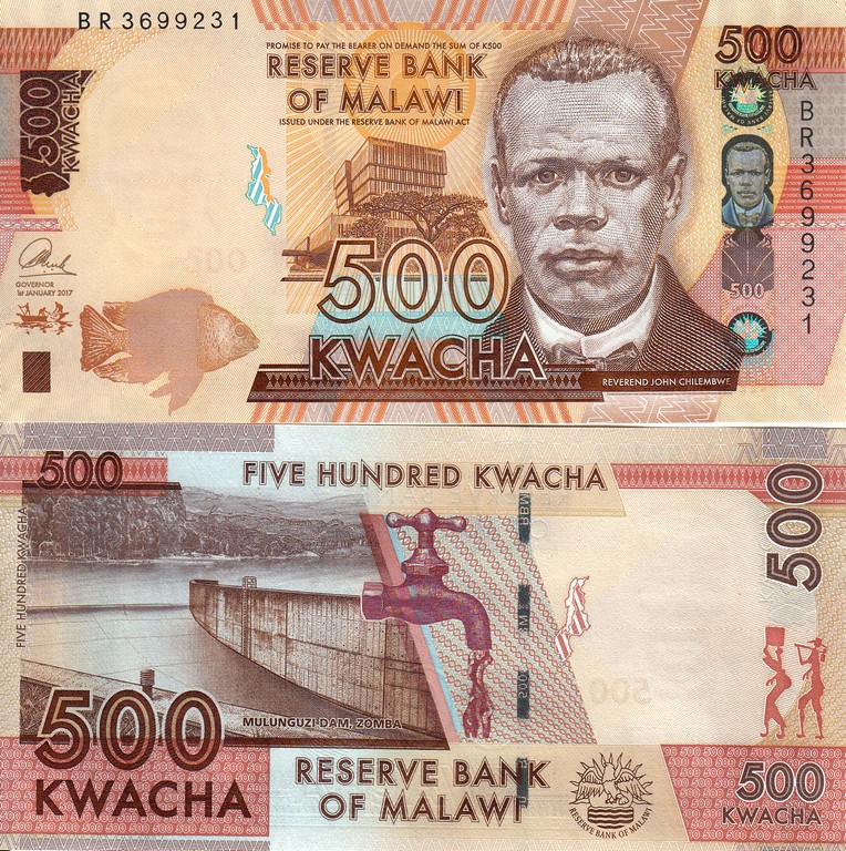 Малави Банкнота 500 квач 2017 UNC