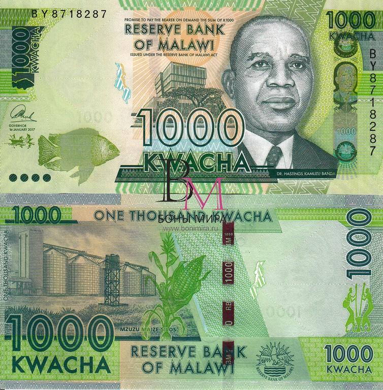 Малави Банкнота 1000 квач 2017 UNC