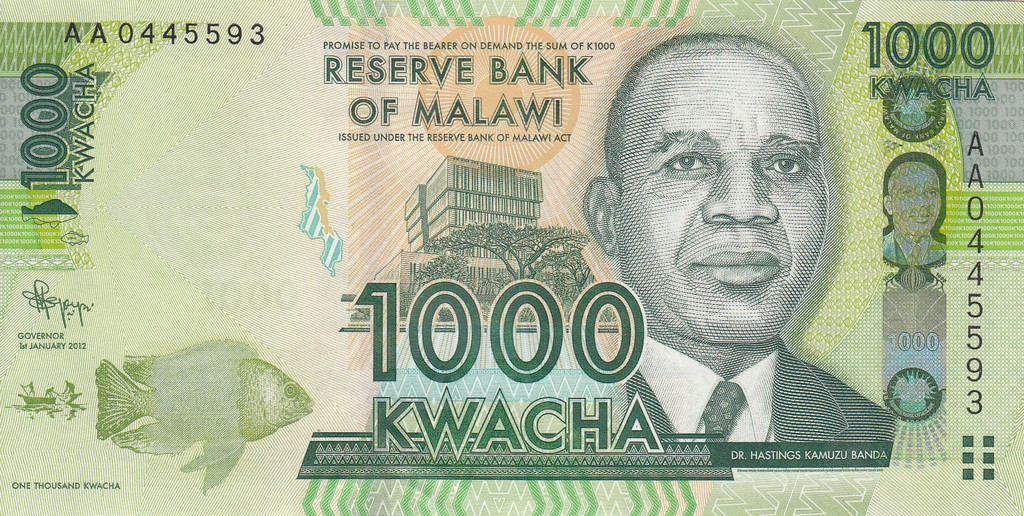 Малави Банкнота 1000 квач 2012 UNC 