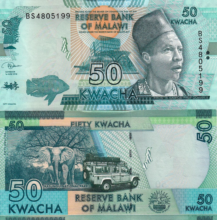 Малави Банкнота 50 квач 2018 UNC