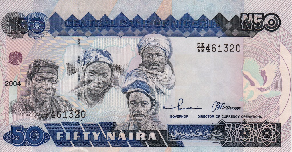 Нигерия Банкнота 50 найра 2004 UNC 