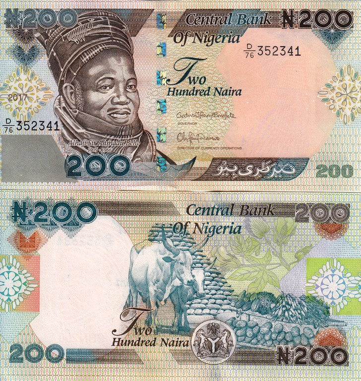 Нигерия Банкнота 200 найра 2017 UNC