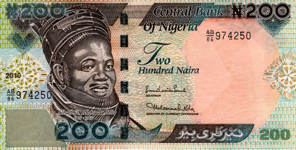 Нигерия Банкнота 200 найра 2010 UNC