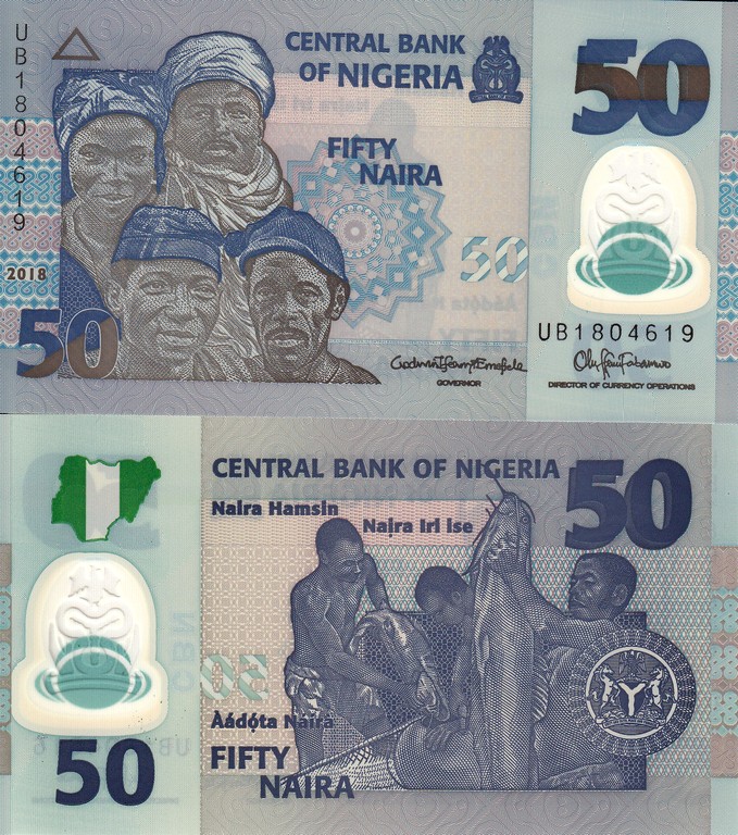 Нигерия Банкнота 50 найра 2018 UNC