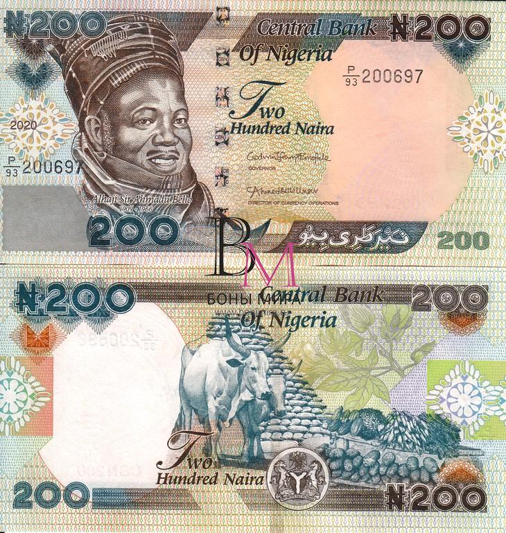 Нигерия Банкнота 200 найра 2020 UNC 