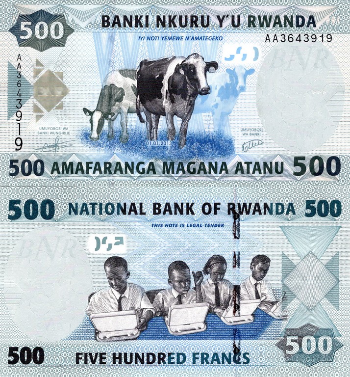 Руанда Банкнота 500 франков 2013 UNC