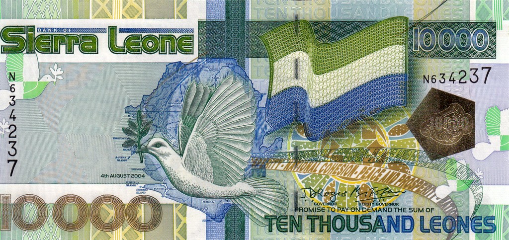 Сьерра Леоне Банкнота 10000 леоне 2004 UNC 