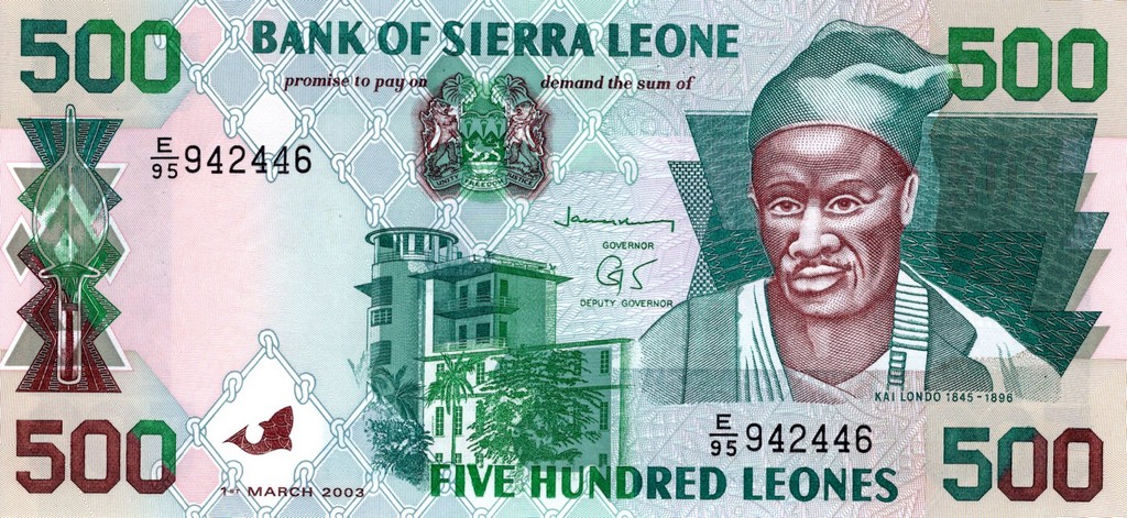 Сьерра Леоне Банкнота 500 леоне 2003 UNC