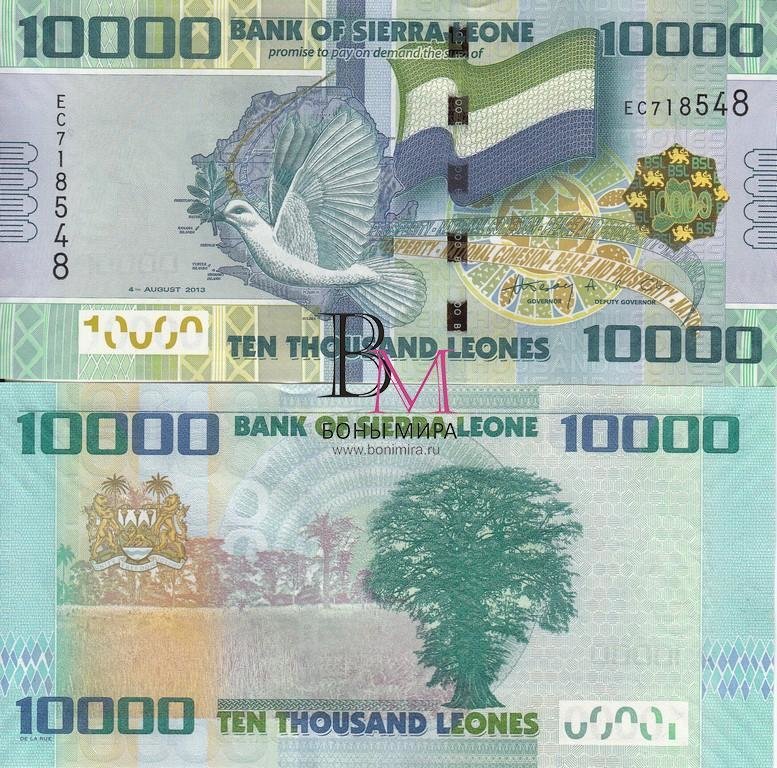 Сьерра Леоне Банкнота 10000 леоне 2013 UNC