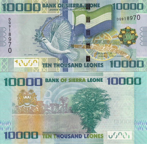 Сьерра Леоне Банкнота 10000 леоне 2010 UNC