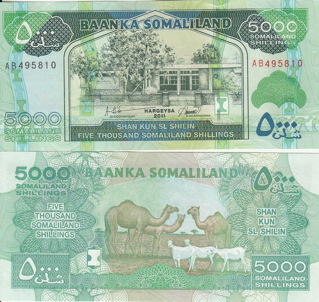 Сомали Банкнота 5000 шиллингов 2011 UNC P21