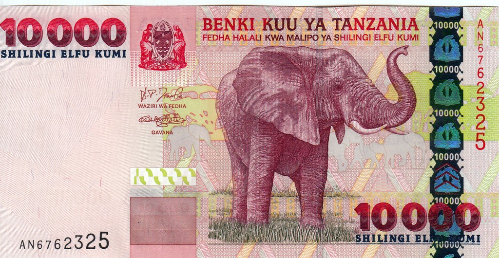 Танзания Банкнота  10000 шиллингов 2003 UNC