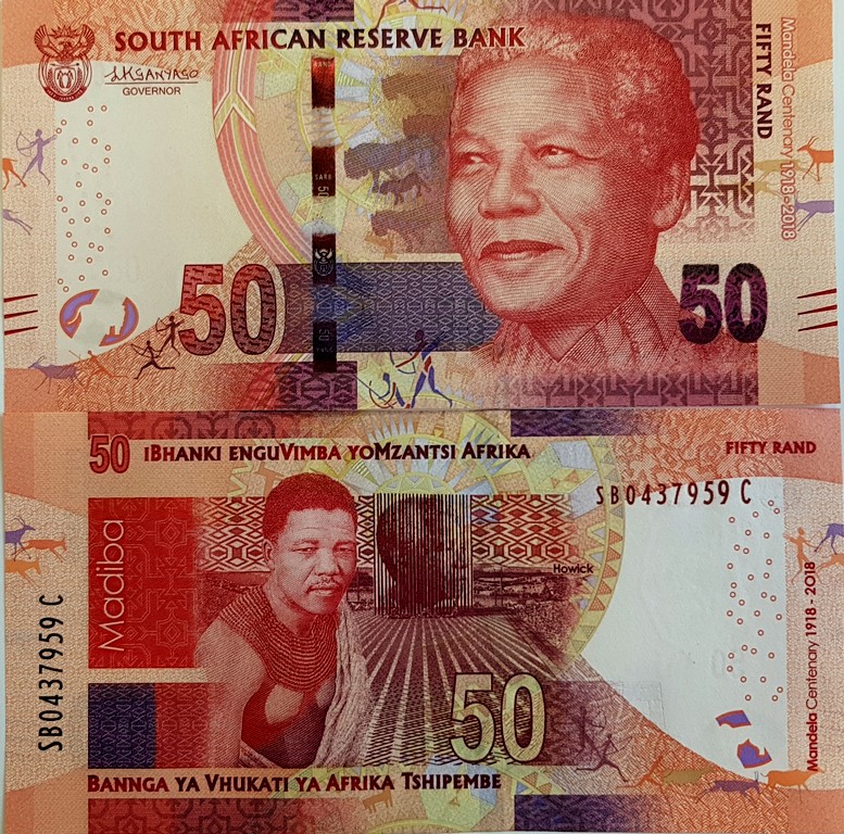ЮАР Банкнота 50 рандов 2018 UNC 