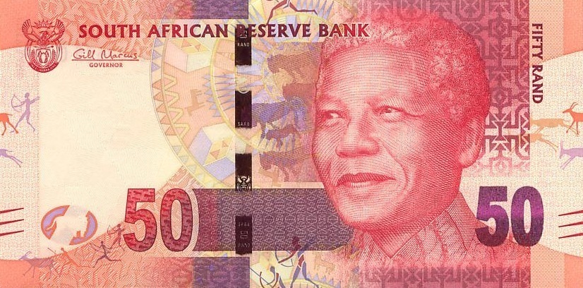 ЮАР Банкнота 50 рандов 2012  UNC