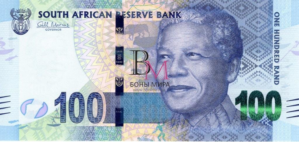 ЮАР Банкнота 100 рандов 2012  UNC