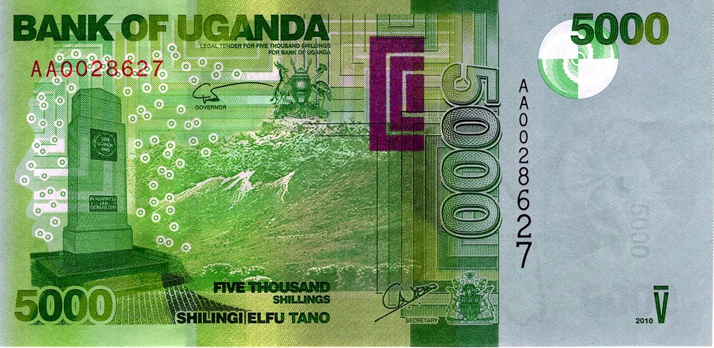 Уганда Банкнота 5000 шиллингов 2010 UNC