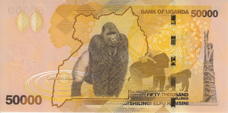 Уганда Банкнота 50 000 шиллингов 2010 UNC