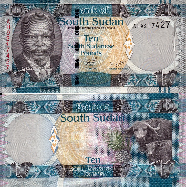 Южный Судан Банкнота  10  фунтов 2011 UNC 