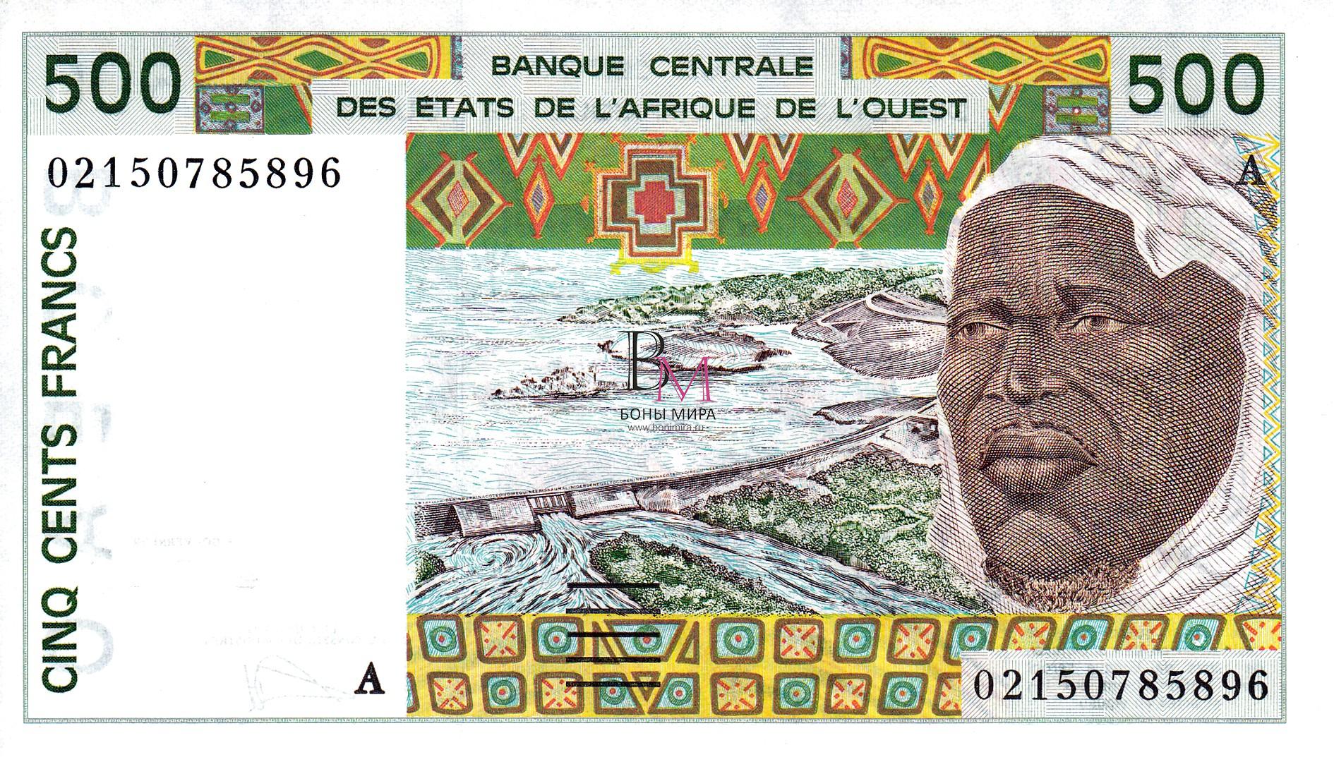 Западная Африка 500 франков 2002 UNC A