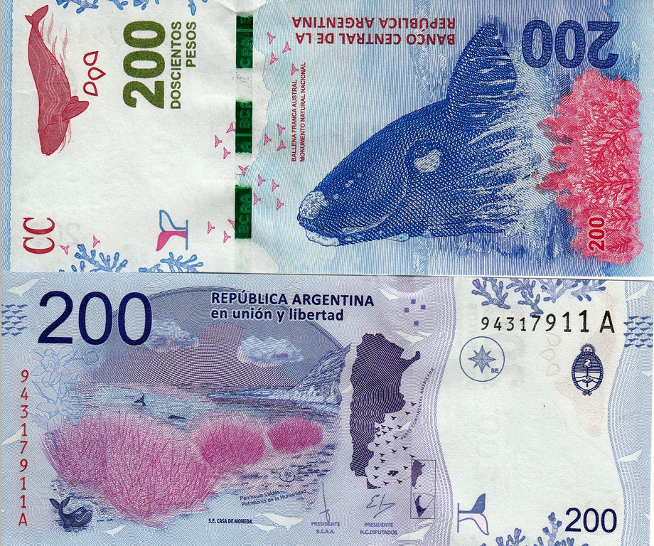 Аргентина Банкнота  200 песо 2015 UNC Серия А