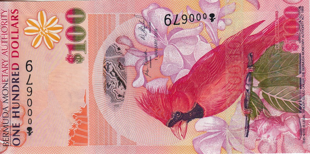 Бермуды Банкнота 100 долларов 2009 UNC 