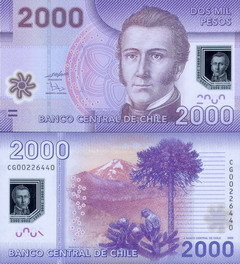 Чили Банкнота 2000 песо 2009 UNC