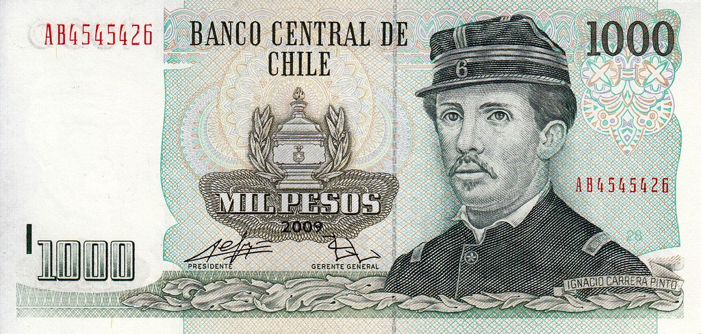 Чили Банкнота  1000 песо 2009 UNC P154g4