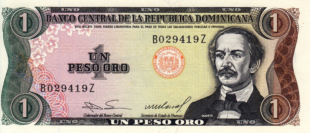 Доминикана Банкнота 1 песо оро 1984 UNC P126a-1