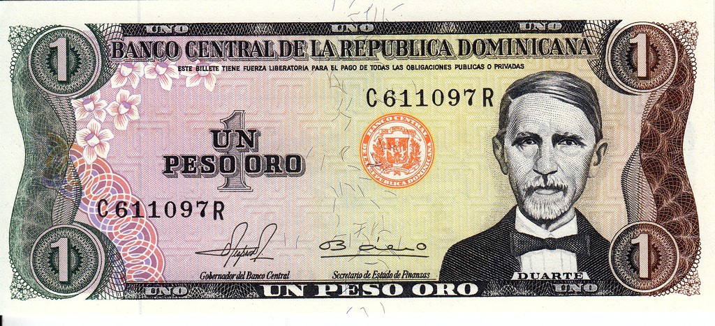 Доминикана  Банкнота 1 песо оро 1981 UNC P117b