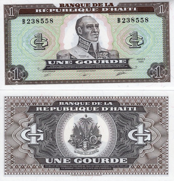 Гаити Банкнота  1 гурд 1989 UNC