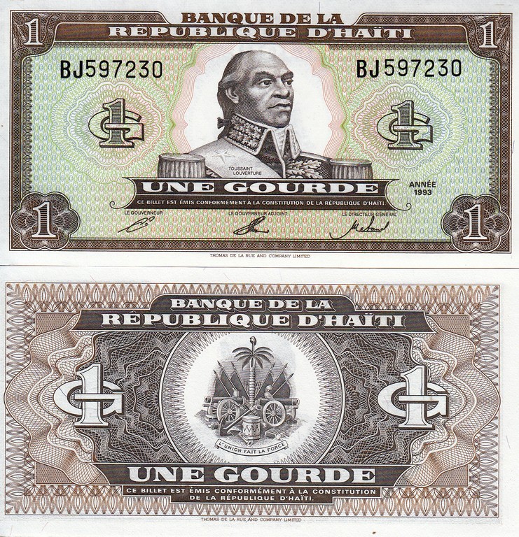 Гаити Банкнота  1 гурд 1993 UNC