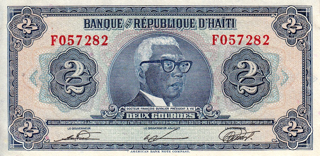 Гаити Банкнота 2 гурд 1979 UNC P231a
