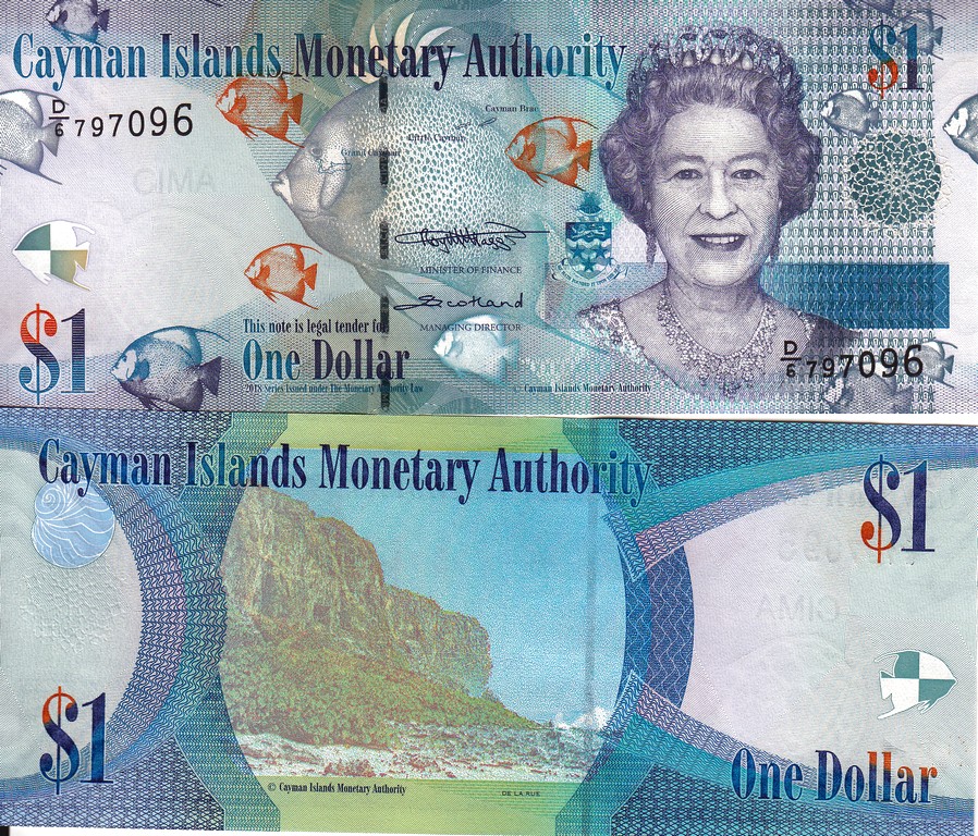 Каймановы острова Банкнота 1 доллар 2018 UNC 
