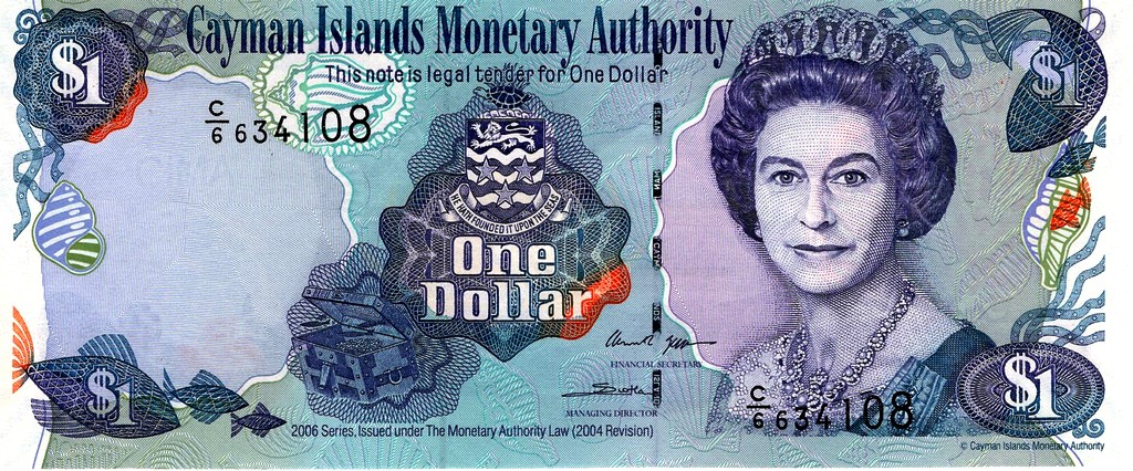 Каймановы острова Банкнота 1 доллар 2006 UNC 