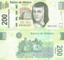 Мексика Банкнота 200 песо 2007 UNC